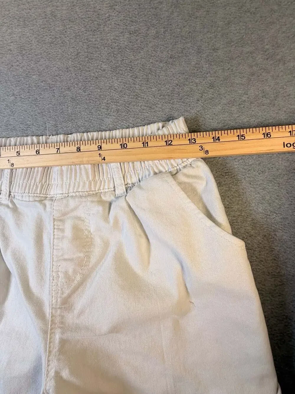 V.I.P. Cargo Jogger Pants Size 7/8 Beige Cotton Blend